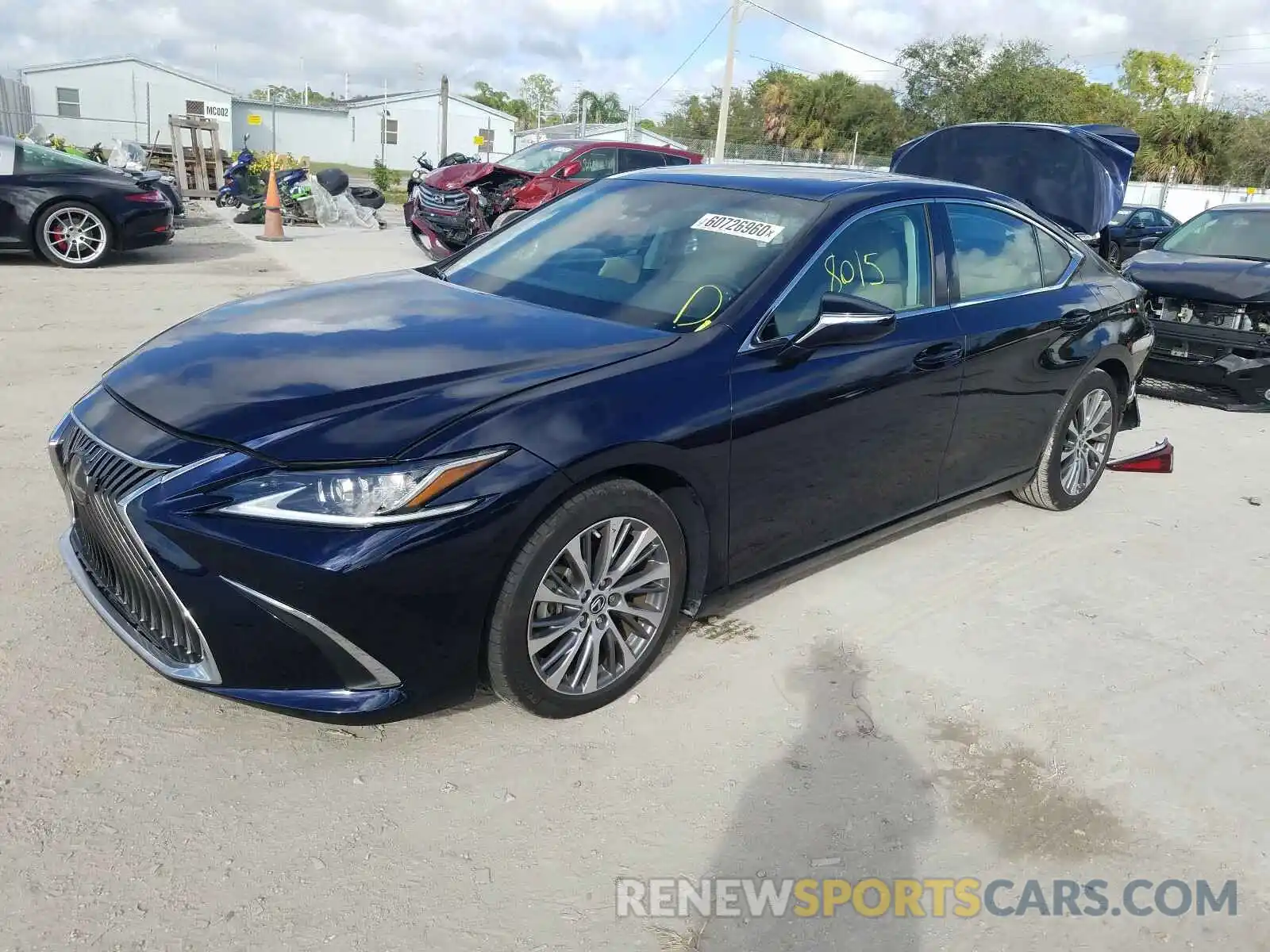 2 Photograph of a damaged car 58ABZ1B15KU012199 LEXUS ES350 2019