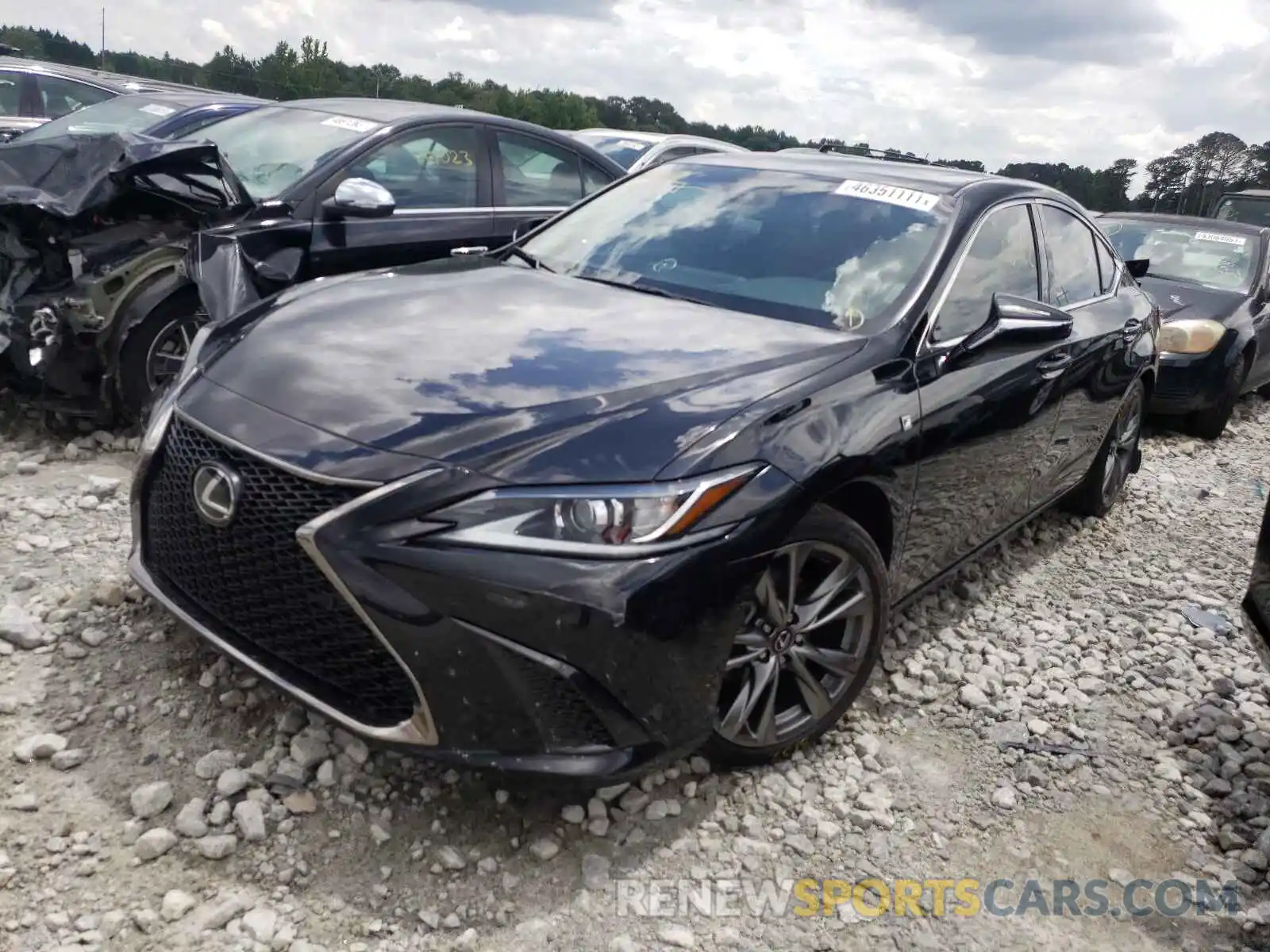 2 Photograph of a damaged car 58ABZ1B15KU015152 LEXUS ES350 2019