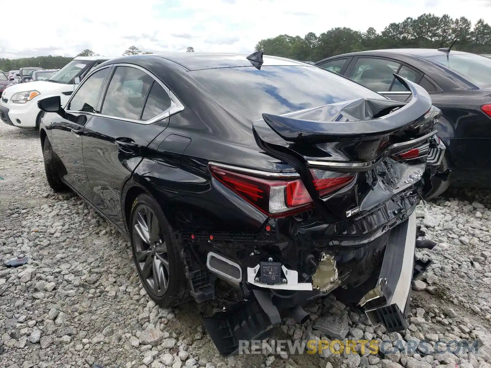 3 Photograph of a damaged car 58ABZ1B15KU015152 LEXUS ES350 2019