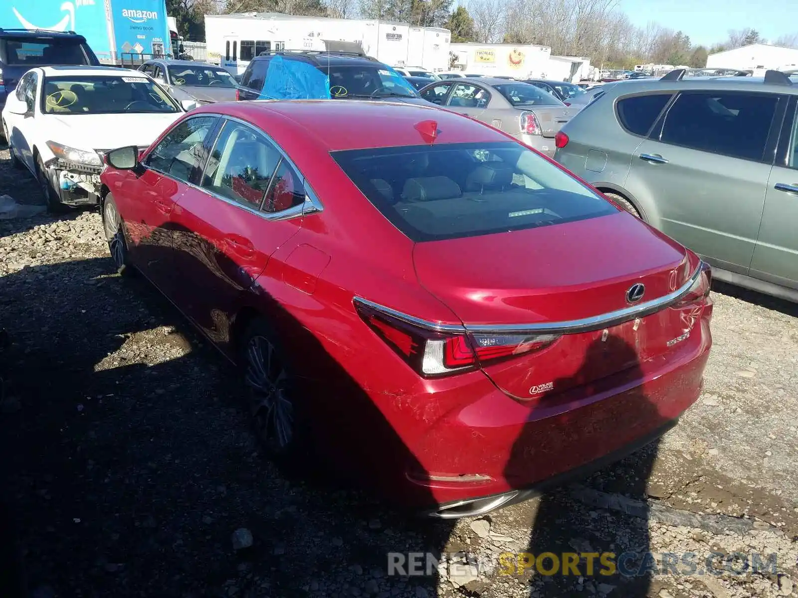 3 Photograph of a damaged car 58ABZ1B15KU023042 LEXUS ES350 2019