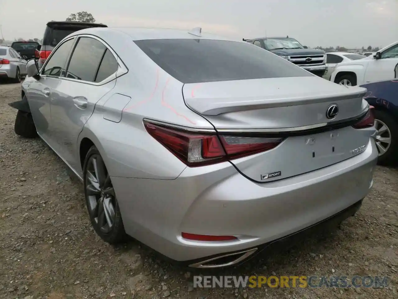 3 Photograph of a damaged car 58ABZ1B15KU023588 LEXUS ES350 2019