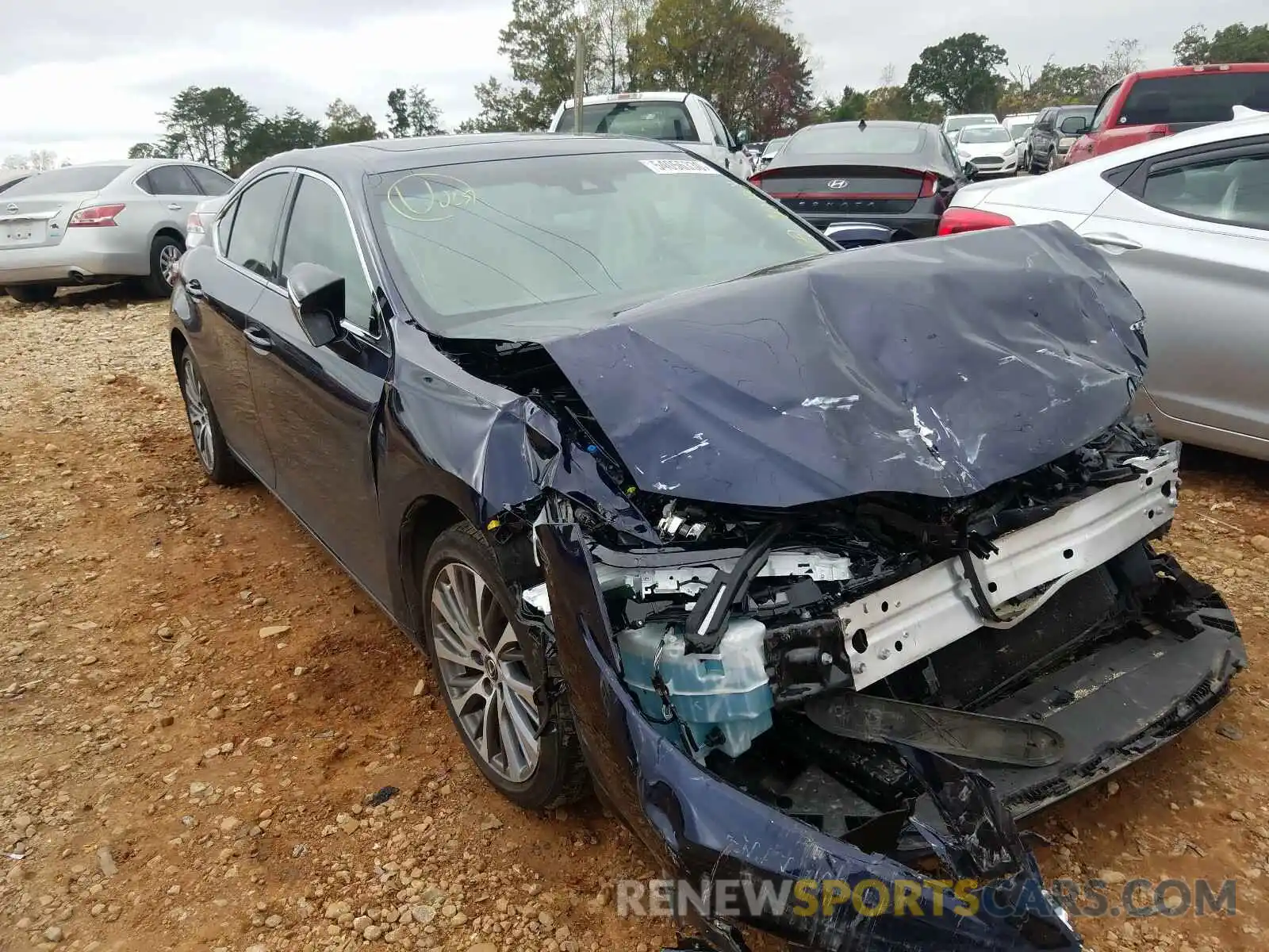 1 Photograph of a damaged car 58ABZ1B15KU026622 LEXUS ES350 2019