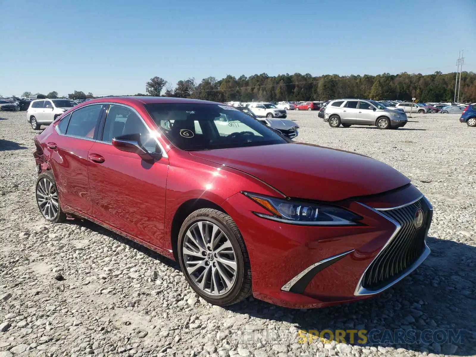 1 Photograph of a damaged car 58ABZ1B15KU027446 LEXUS ES350 2019