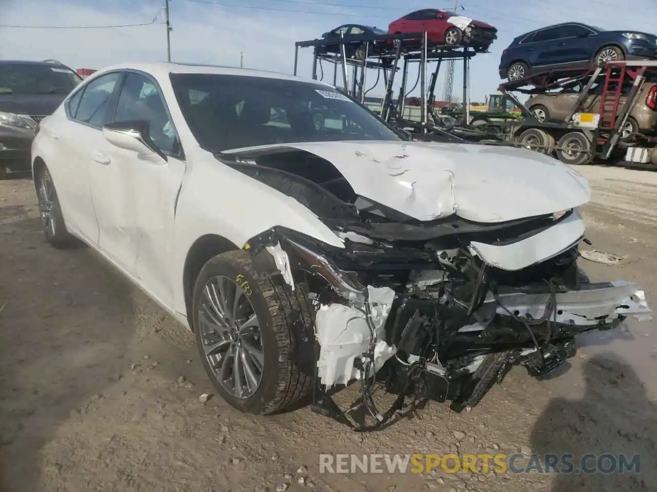 1 Photograph of a damaged car 58ABZ1B15KU030413 LEXUS ES350 2019