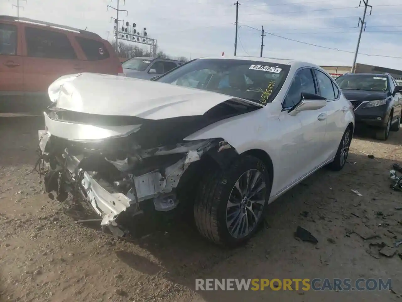 2 Photograph of a damaged car 58ABZ1B15KU030413 LEXUS ES350 2019