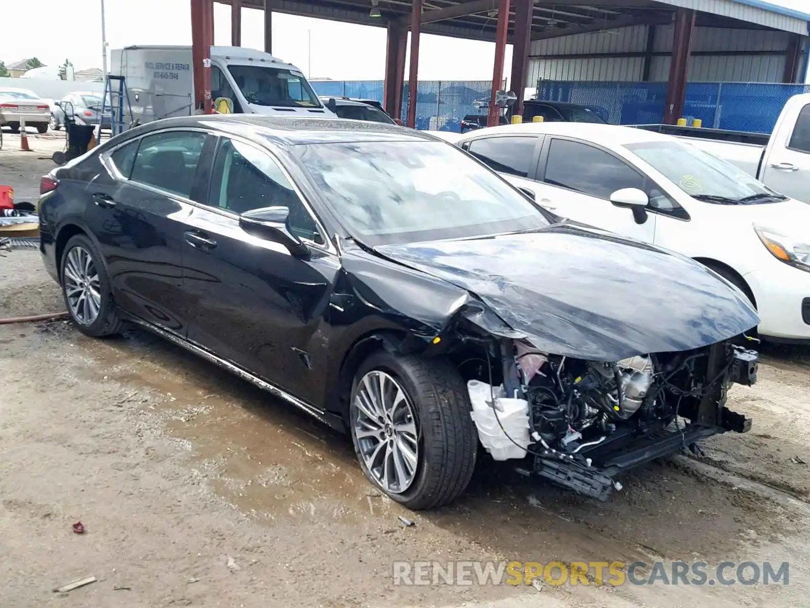 1 Photograph of a damaged car 58ABZ1B15KU034719 LEXUS ES350 2019