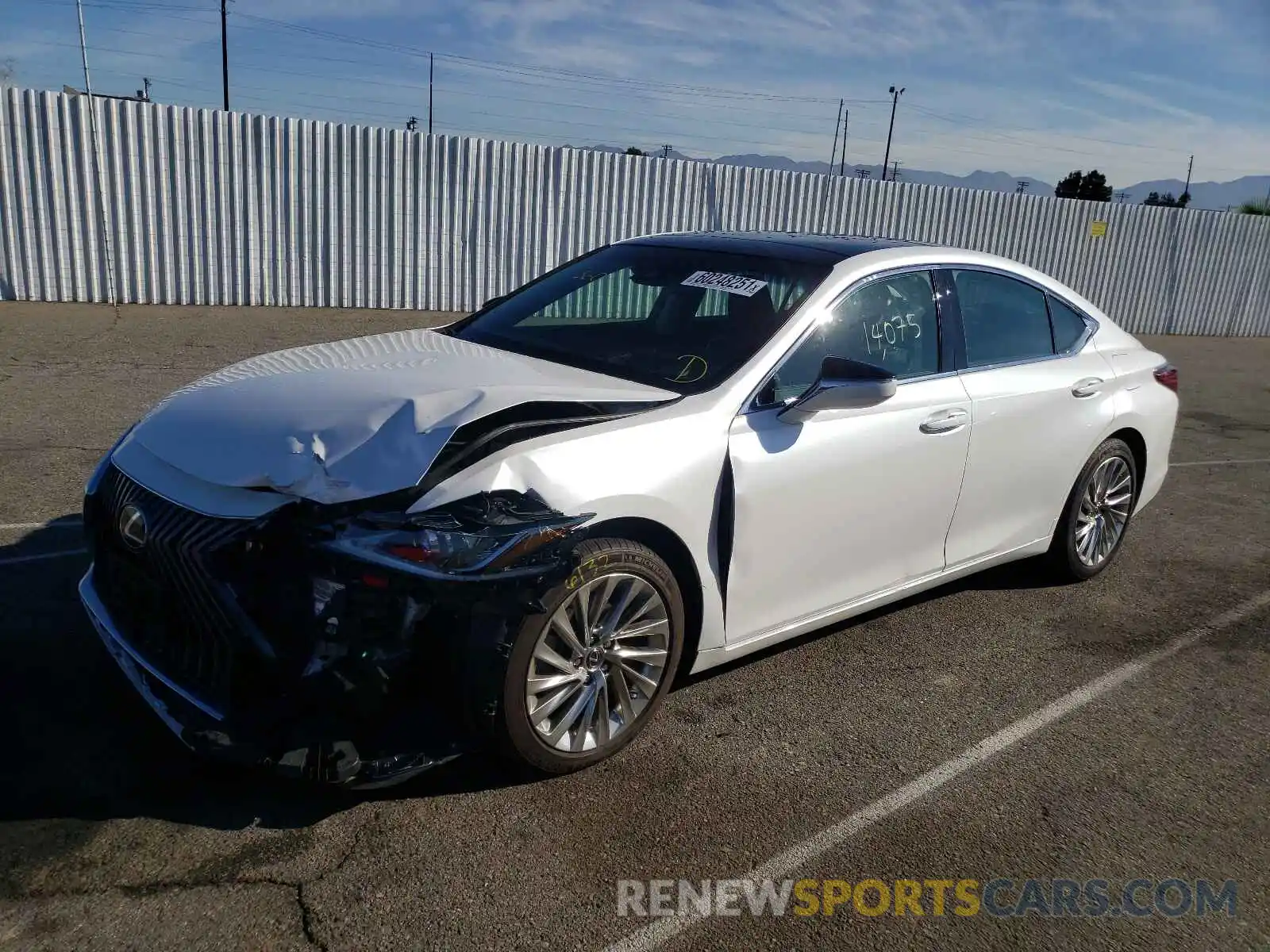 2 Photograph of a damaged car 58ABZ1B15KU035059 LEXUS ES350 2019