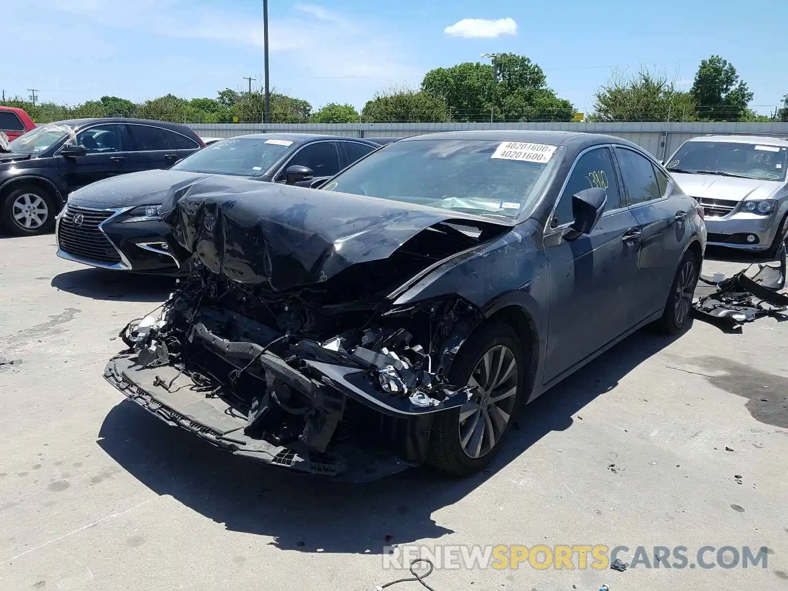 2 Photograph of a damaged car 58ABZ1B15KU037345 LEXUS ES350 2019