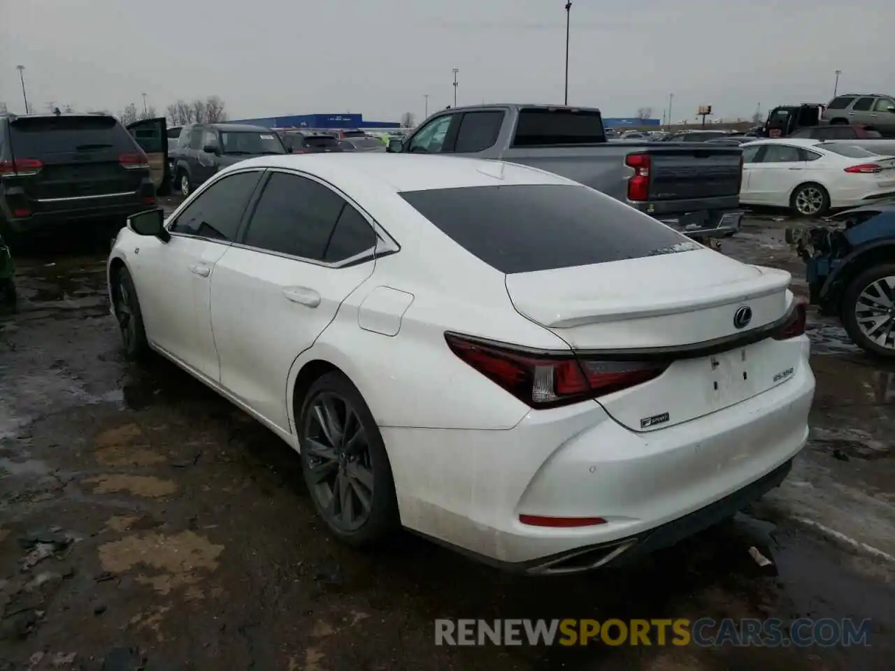 3 Photograph of a damaged car 58ABZ1B15KU037670 LEXUS ES350 2019