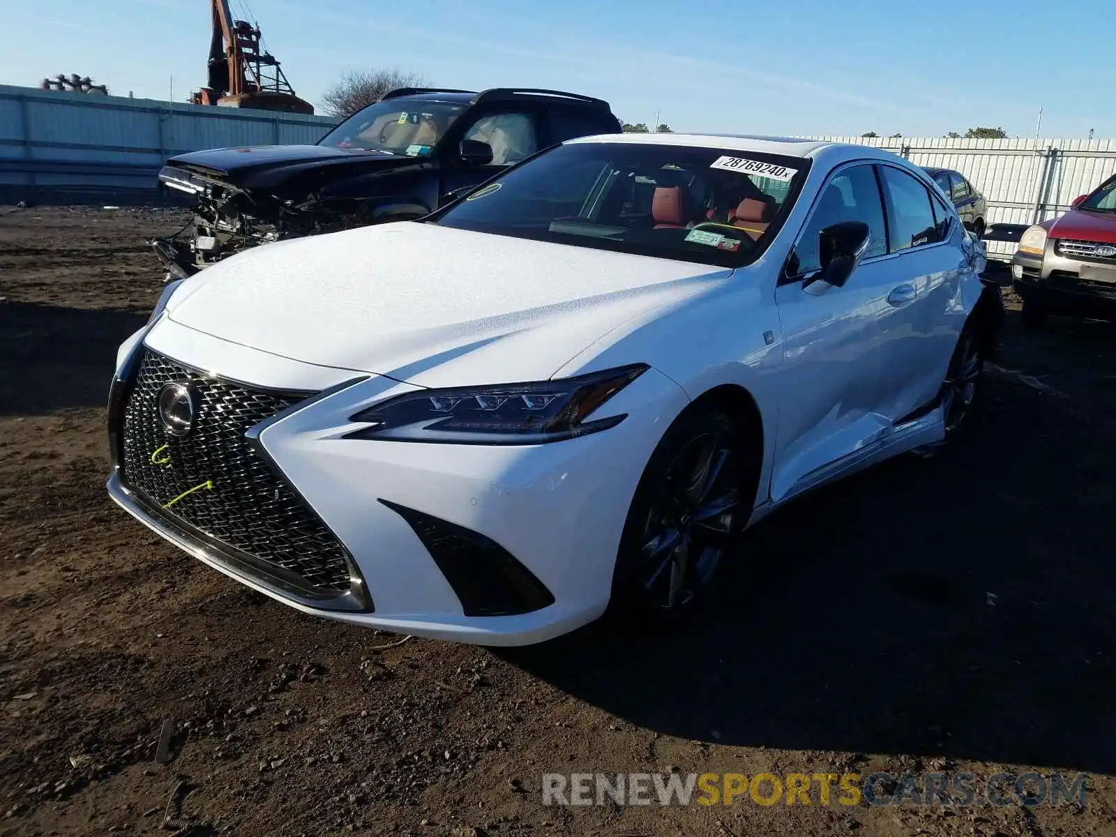 2 Photograph of a damaged car 58ABZ1B15KU041122 LEXUS ES350 2019