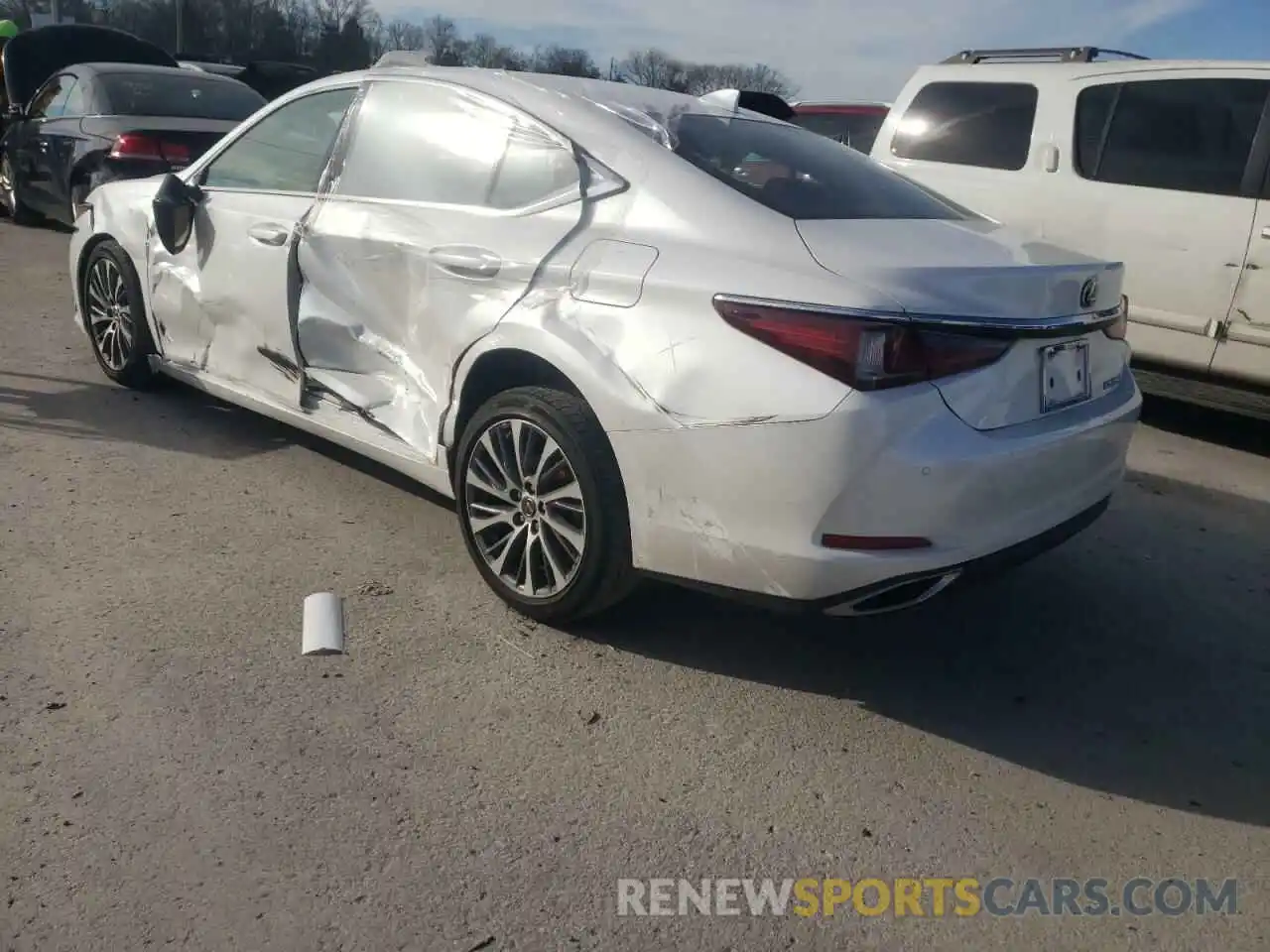 3 Photograph of a damaged car 58ABZ1B15KU043288 LEXUS ES350 2019