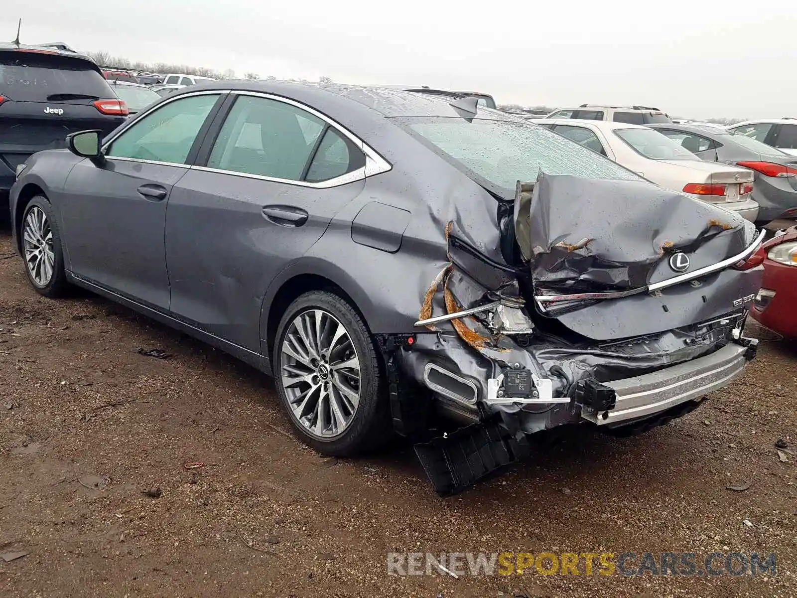 3 Photograph of a damaged car 58ABZ1B15KU043856 LEXUS ES350 2019