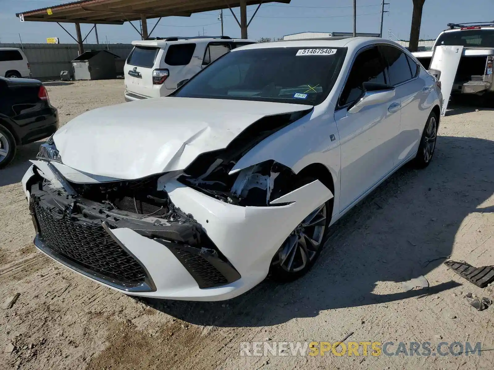 2 Photograph of a damaged car 58ABZ1B15KU050452 LEXUS ES350 2019