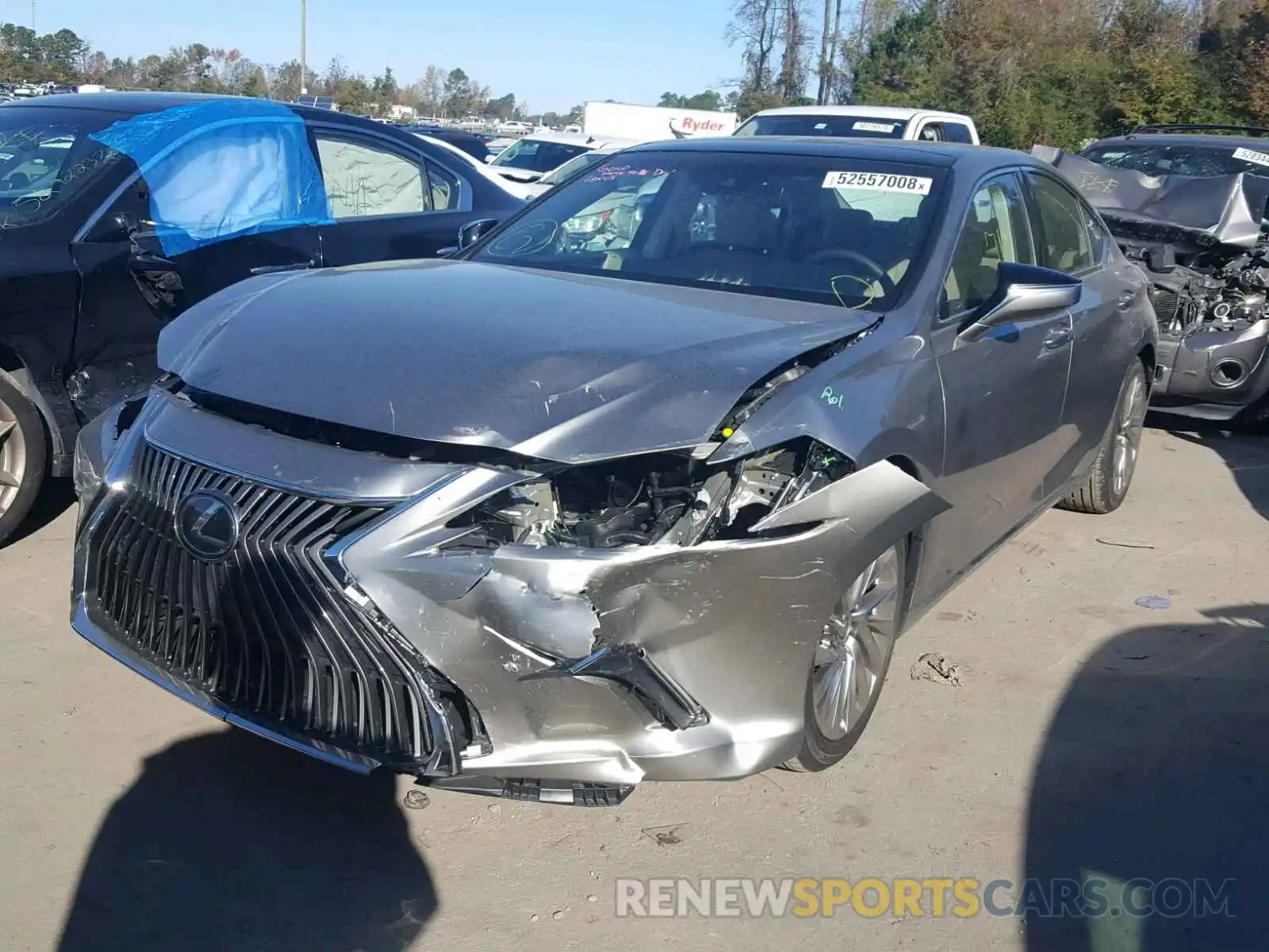 2 Photograph of a damaged car 58ABZ1B16KU006394 LEXUS ES350 2019