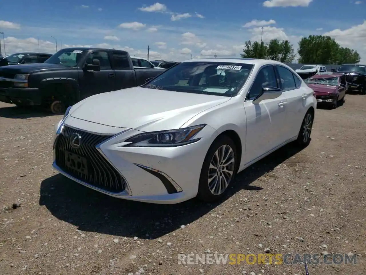 2 Photograph of a damaged car 58ABZ1B16KU007612 LEXUS ES350 2019