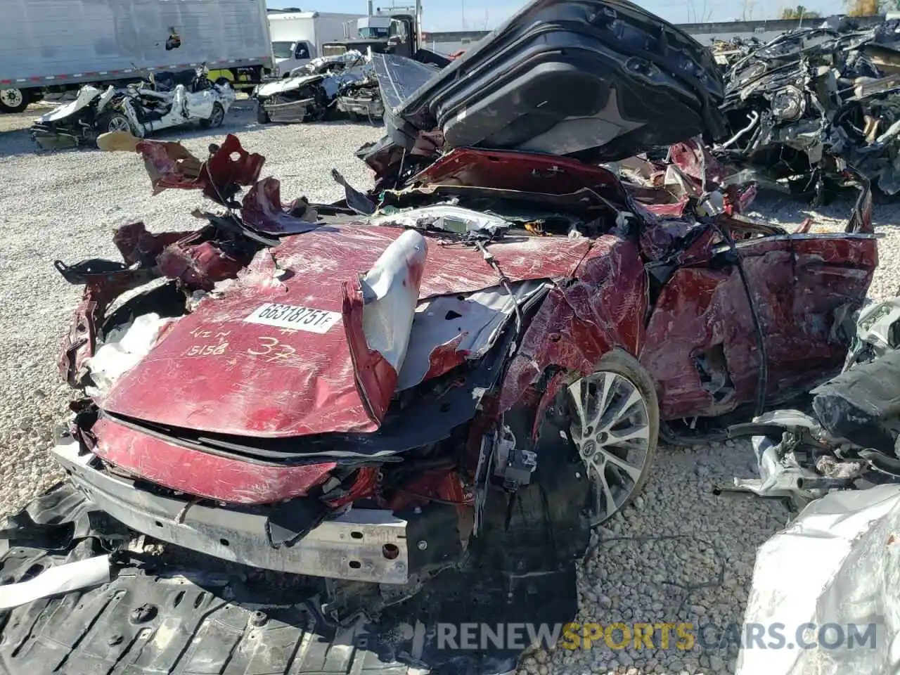 2 Photograph of a damaged car 58ABZ1B16KU015158 LEXUS ES350 2019