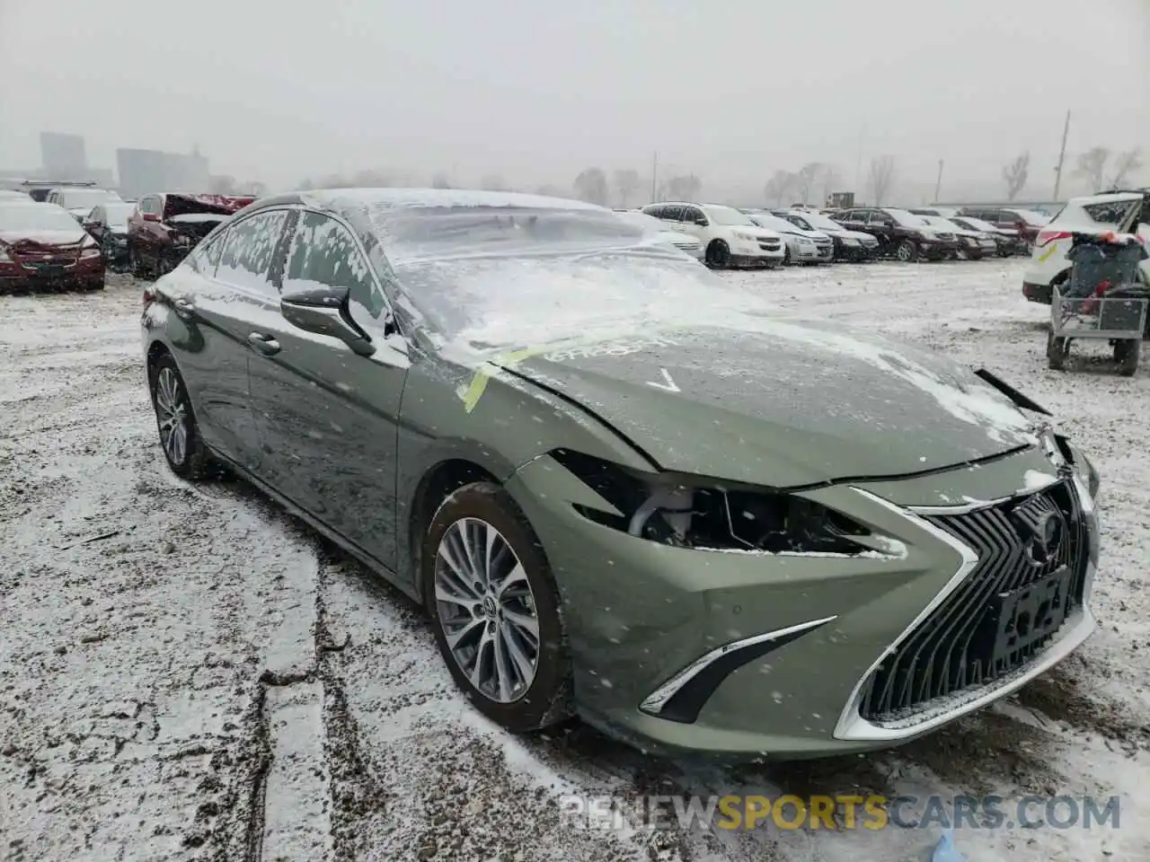 1 Photograph of a damaged car 58ABZ1B16KU015306 LEXUS ES350 2019