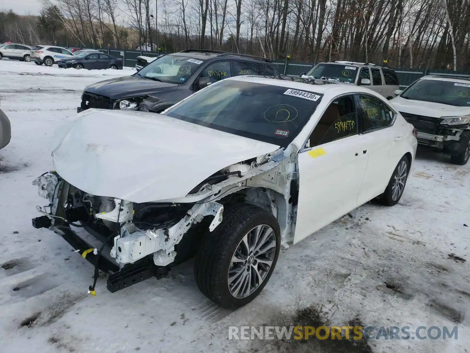 2 Photograph of a damaged car 58ABZ1B16KU019081 LEXUS ES350 2019