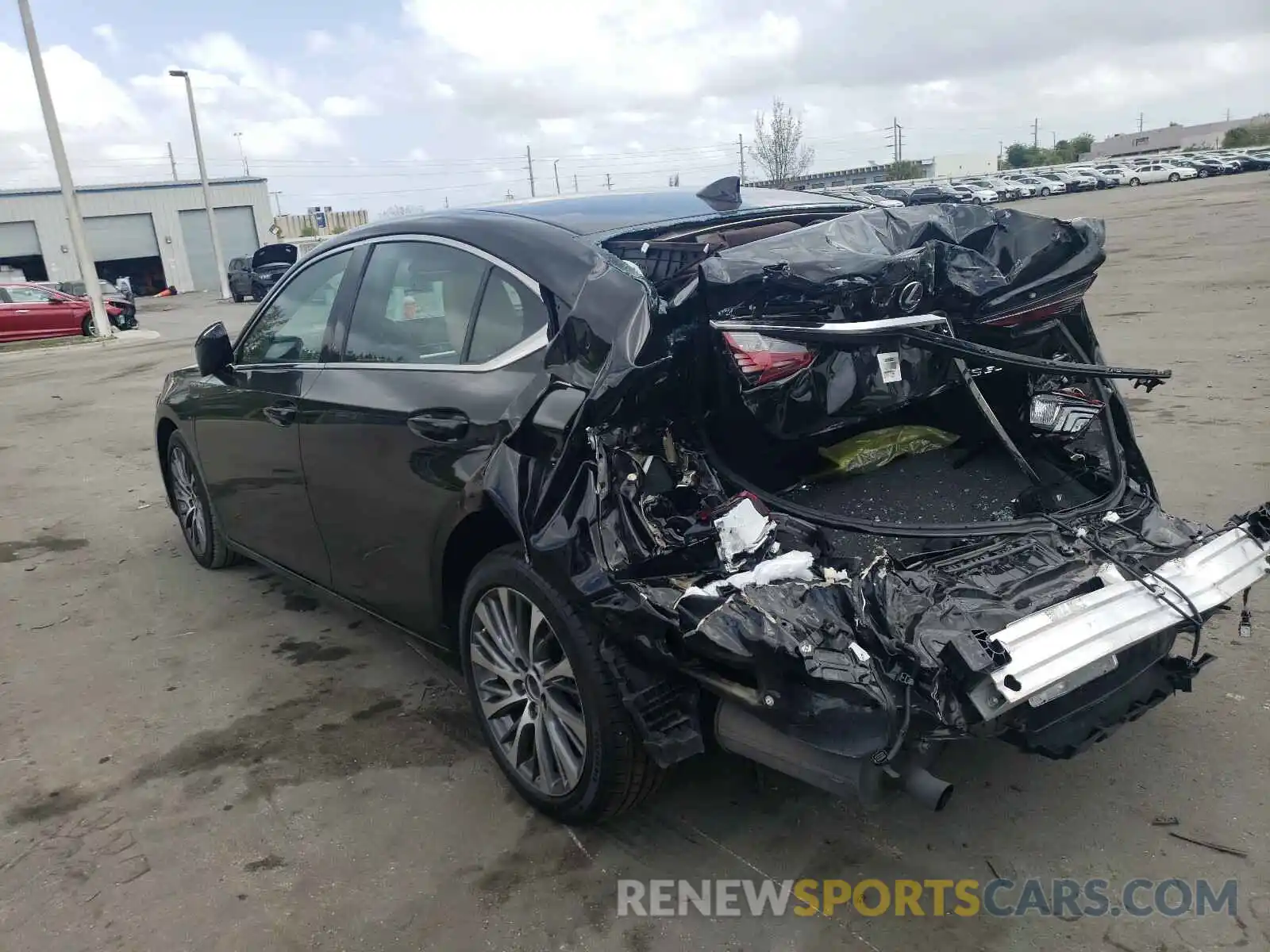 3 Photograph of a damaged car 58ABZ1B16KU022594 LEXUS ES350 2019