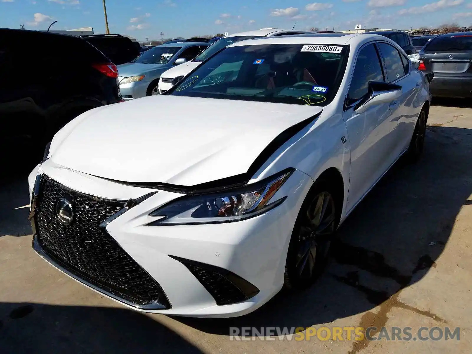 2 Photograph of a damaged car 58ABZ1B16KU024989 LEXUS ES350 2019