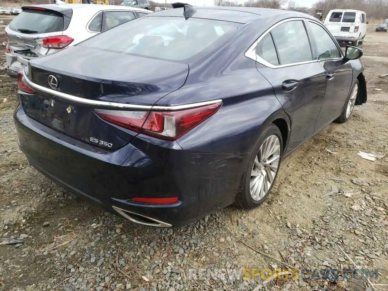 4 Photograph of a damaged car 58ABZ1B16KU026984 LEXUS ES350 2019