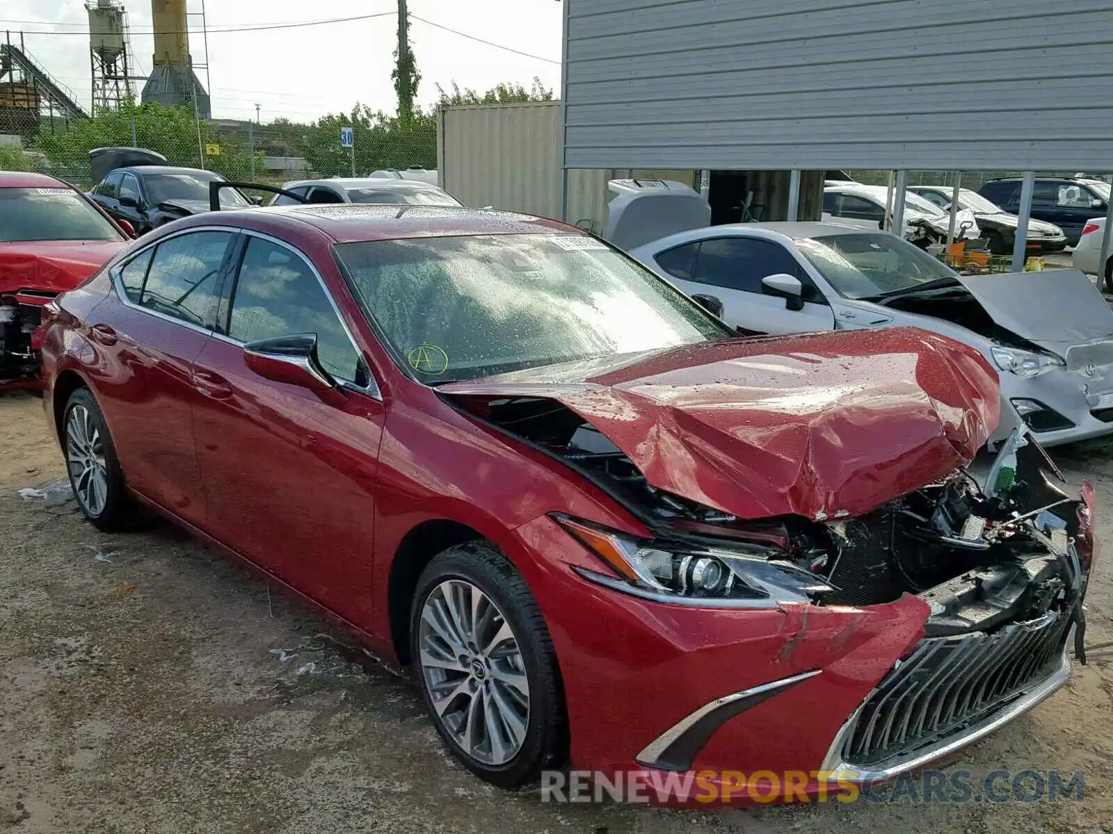 1 Photograph of a damaged car 58ABZ1B16KU028198 LEXUS ES350 2019