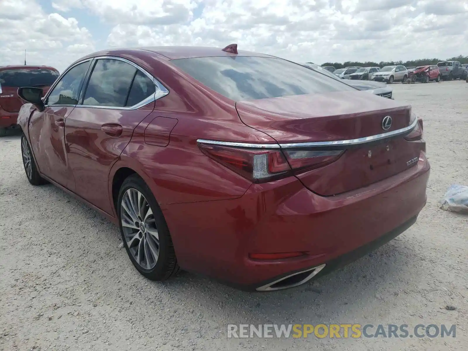 3 Photograph of a damaged car 58ABZ1B16KU028511 LEXUS ES350 2019