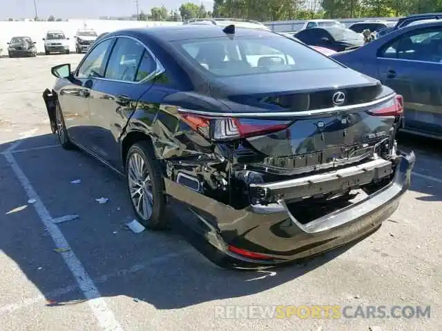 3 Photograph of a damaged car 58ABZ1B16KU036270 LEXUS ES350 2019