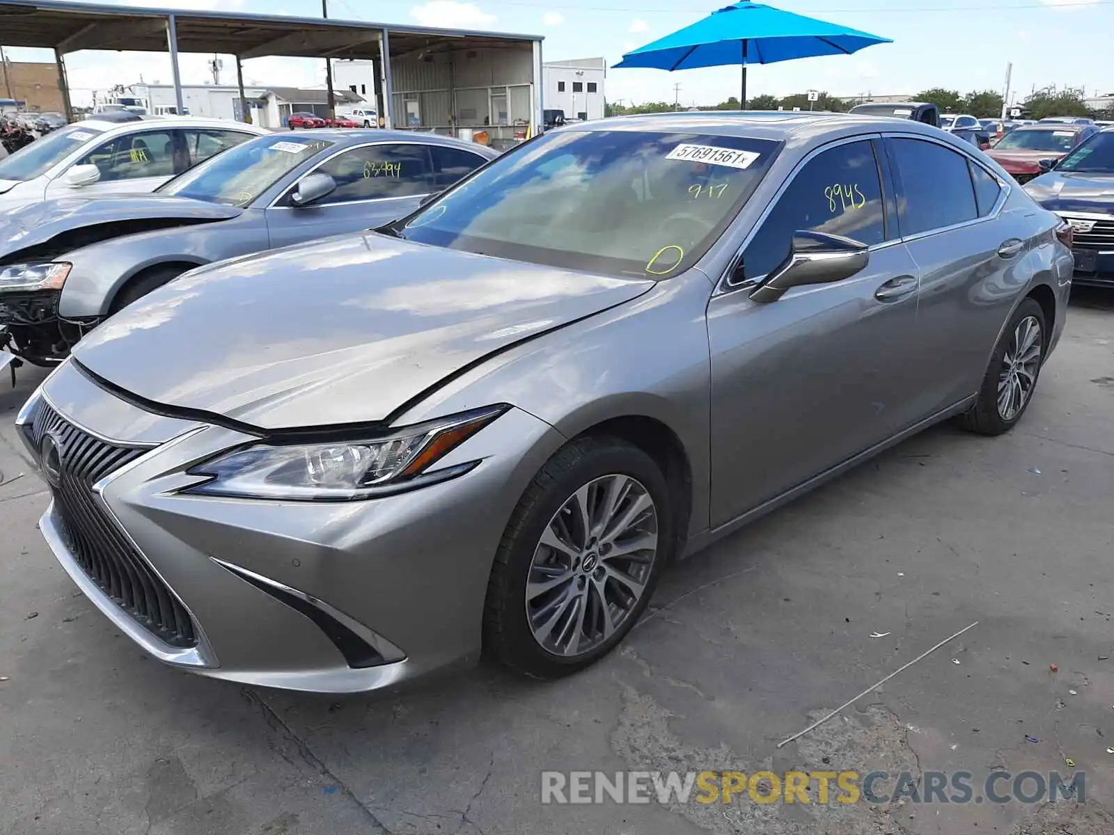 2 Photograph of a damaged car 58ABZ1B16KU040819 LEXUS ES350 2019