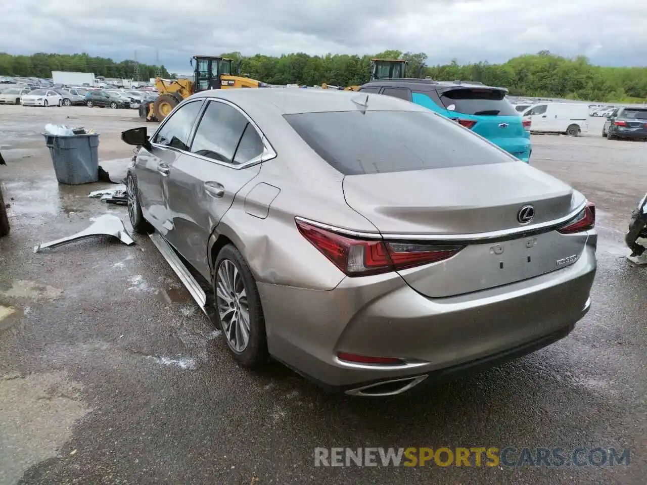 3 Photograph of a damaged car 58ABZ1B16KU042490 LEXUS ES350 2019