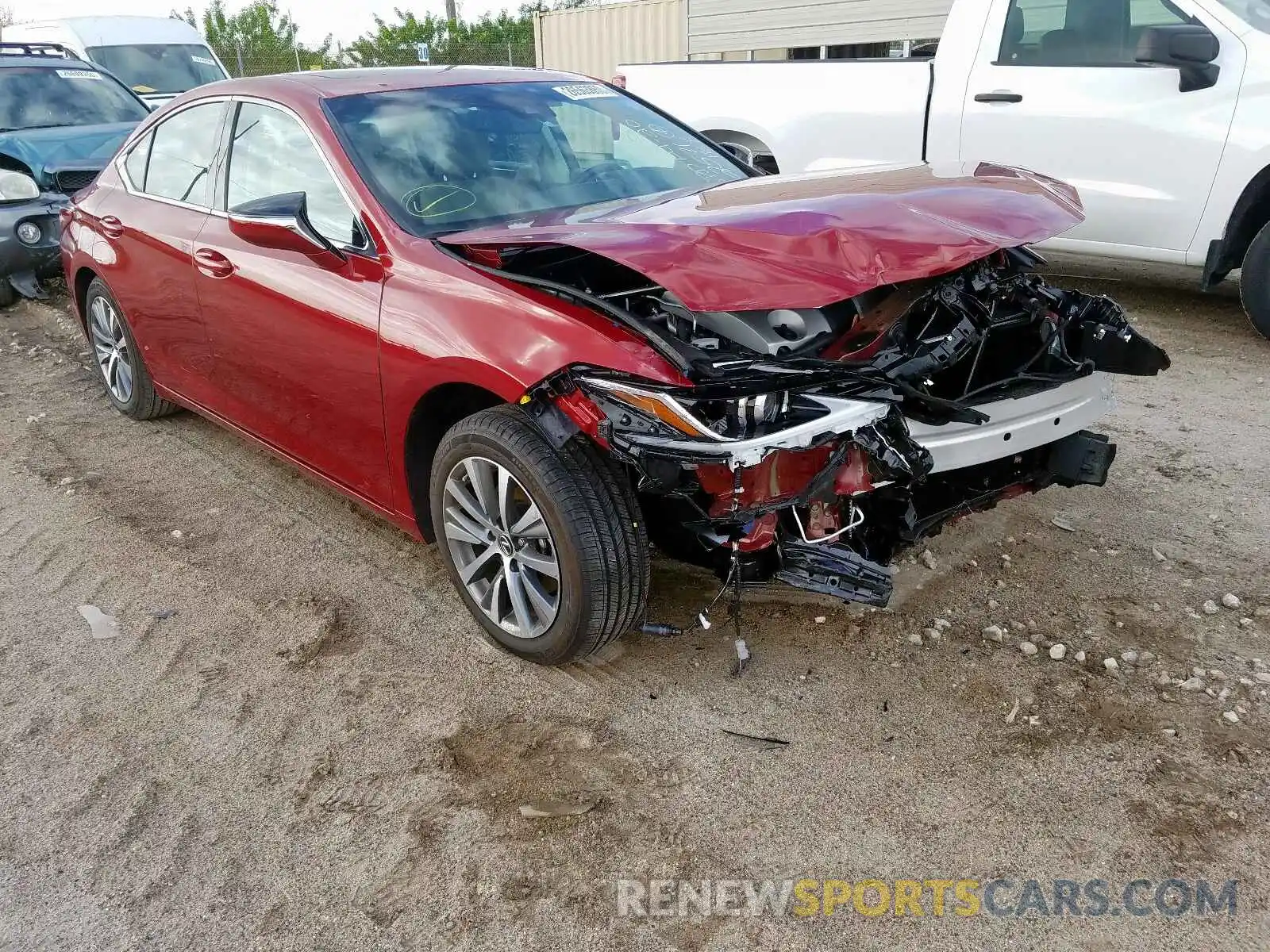 1 Photograph of a damaged car 58ABZ1B16KU042571 LEXUS ES350 2019