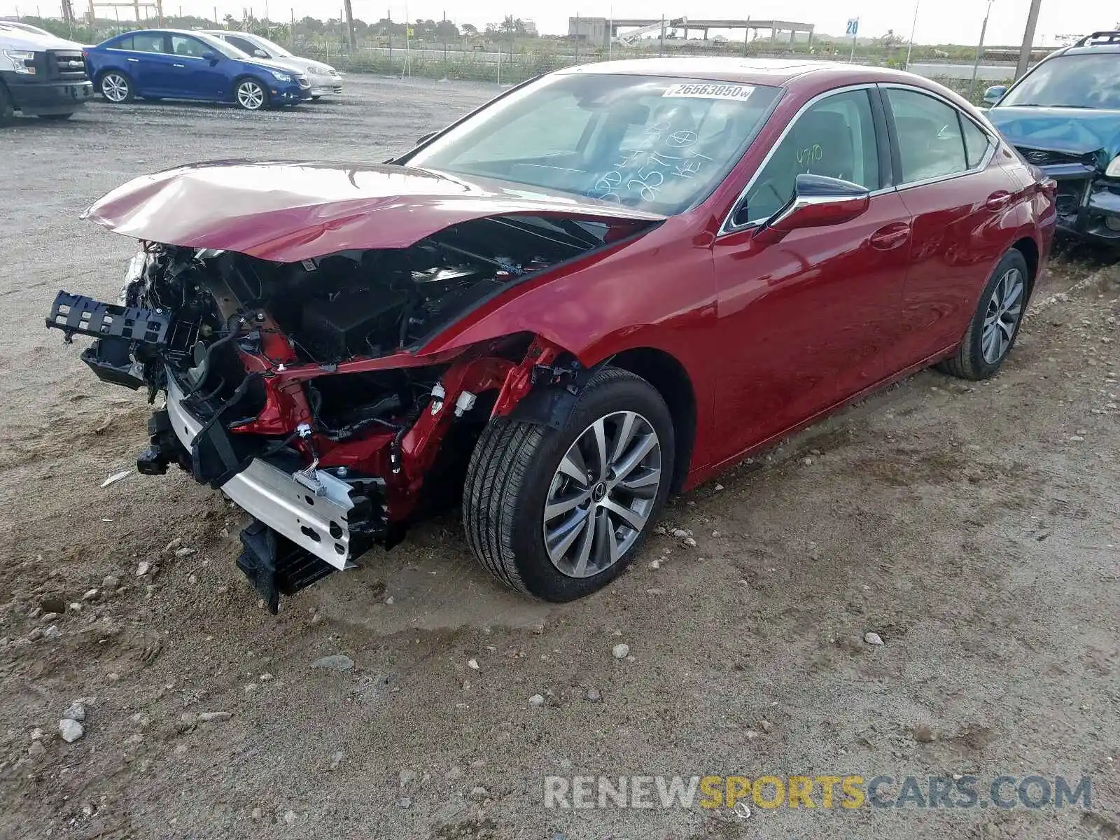 2 Photograph of a damaged car 58ABZ1B16KU042571 LEXUS ES350 2019