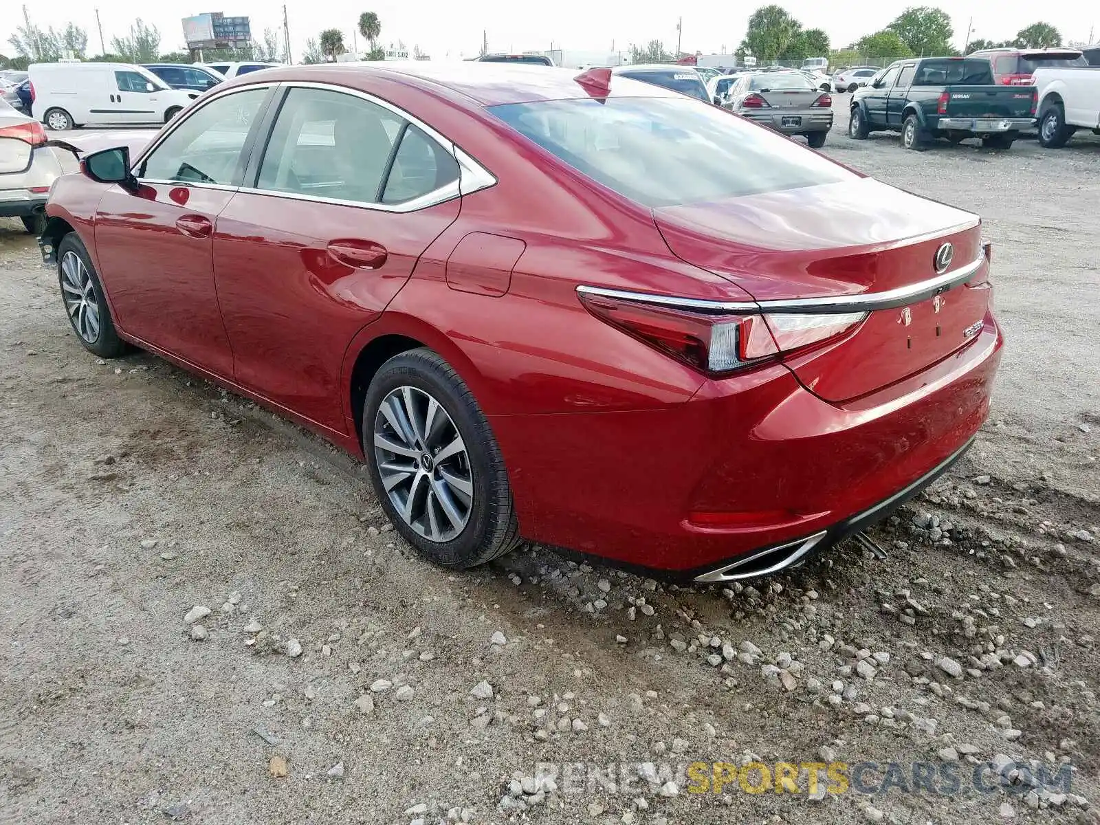 3 Photograph of a damaged car 58ABZ1B16KU042571 LEXUS ES350 2019