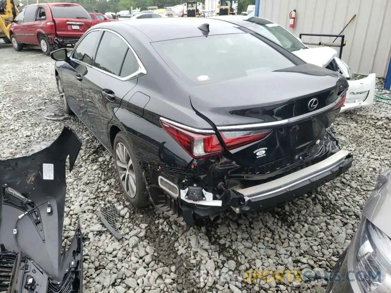 3 Photograph of a damaged car 58ABZ1B16KU045874 LEXUS ES350 2019