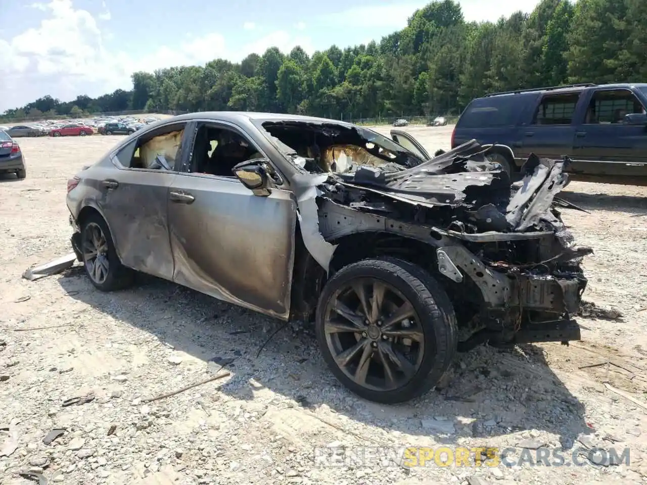 1 Photograph of a damaged car 58ABZ1B16KU049634 LEXUS ES350 2019