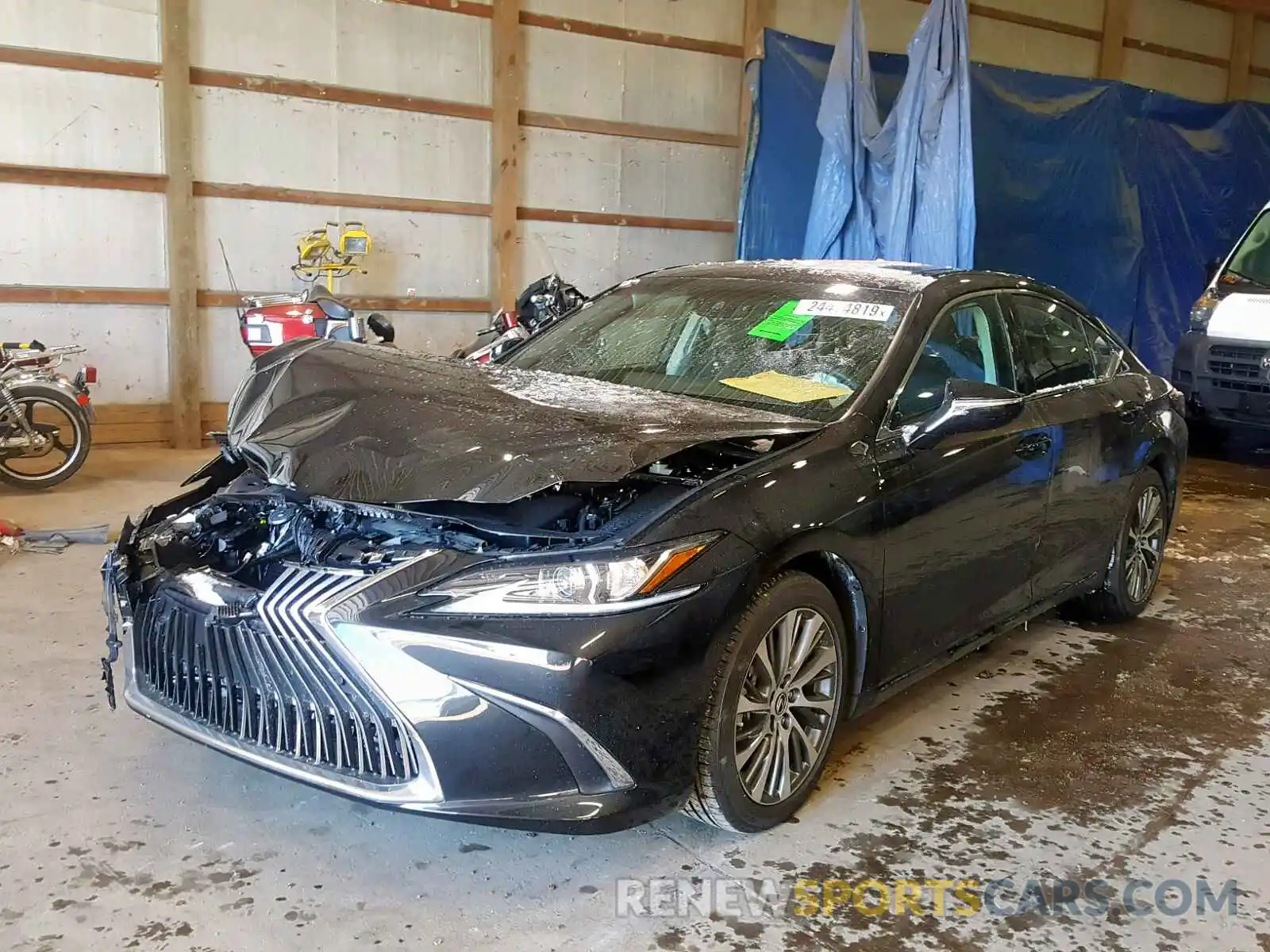 2 Photograph of a damaged car 58ABZ1B17KU008218 LEXUS ES350 2019