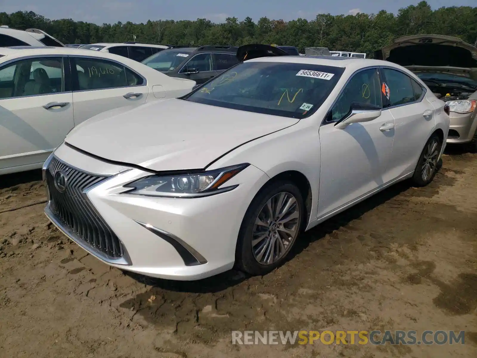 2 Photograph of a damaged car 58ABZ1B17KU015203 LEXUS ES350 2019