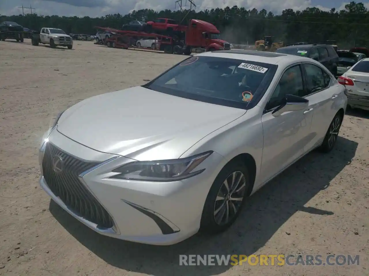 2 Photograph of a damaged car 58ABZ1B17KU020952 LEXUS ES350 2019