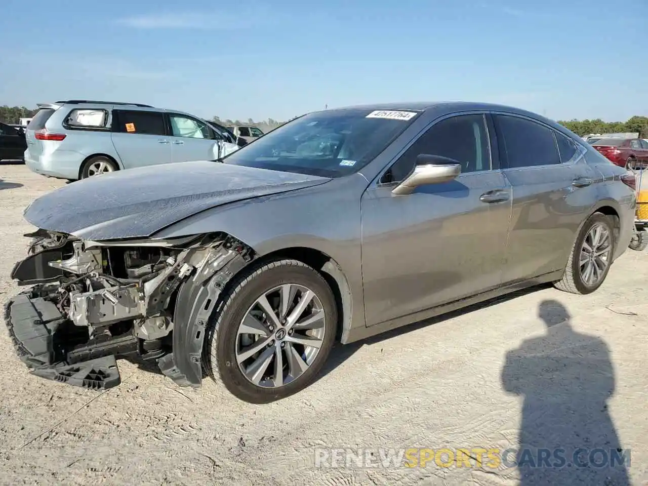 1 Photograph of a damaged car 58ABZ1B17KU022751 LEXUS ES350 2019