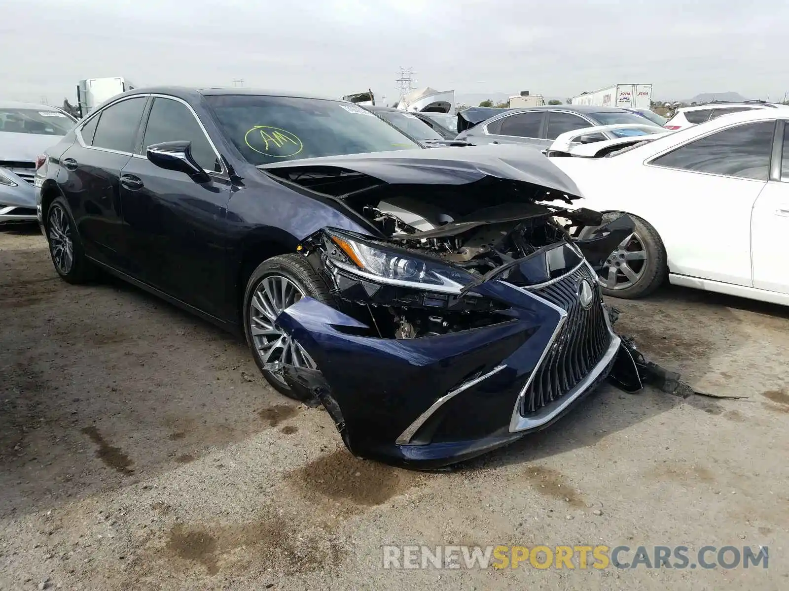 1 Photograph of a damaged car 58ABZ1B17KU025133 LEXUS ES350 2019