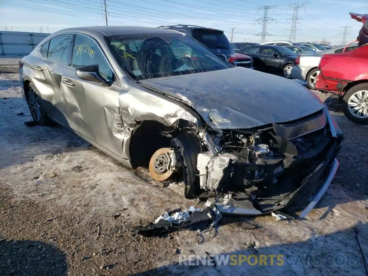 1 Photograph of a damaged car 58ABZ1B17KU028601 LEXUS ES350 2019