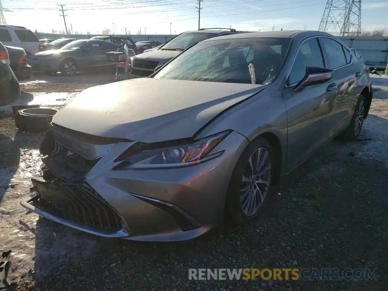 2 Photograph of a damaged car 58ABZ1B17KU028601 LEXUS ES350 2019