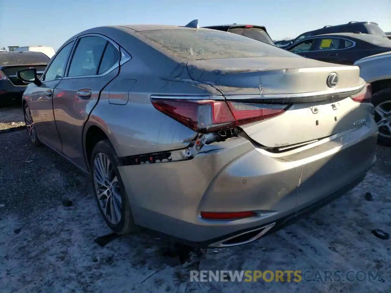 3 Photograph of a damaged car 58ABZ1B17KU028601 LEXUS ES350 2019