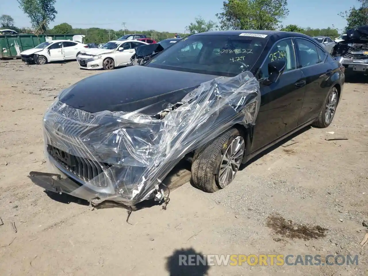 2 Photograph of a damaged car 58ABZ1B17KU031935 LEXUS ES350 2019