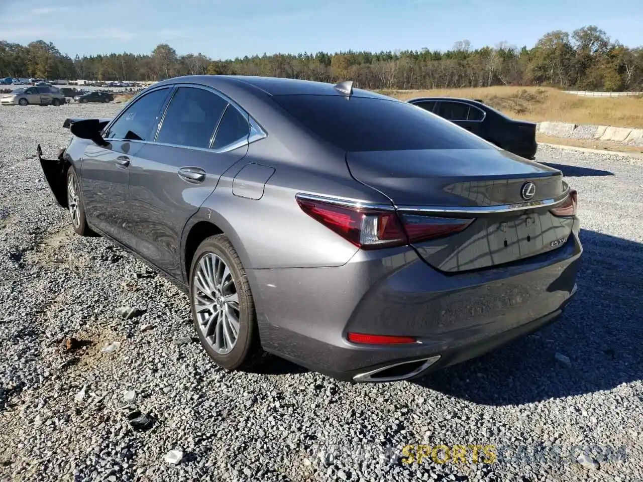 3 Photograph of a damaged car 58ABZ1B17KU035533 LEXUS ES350 2019