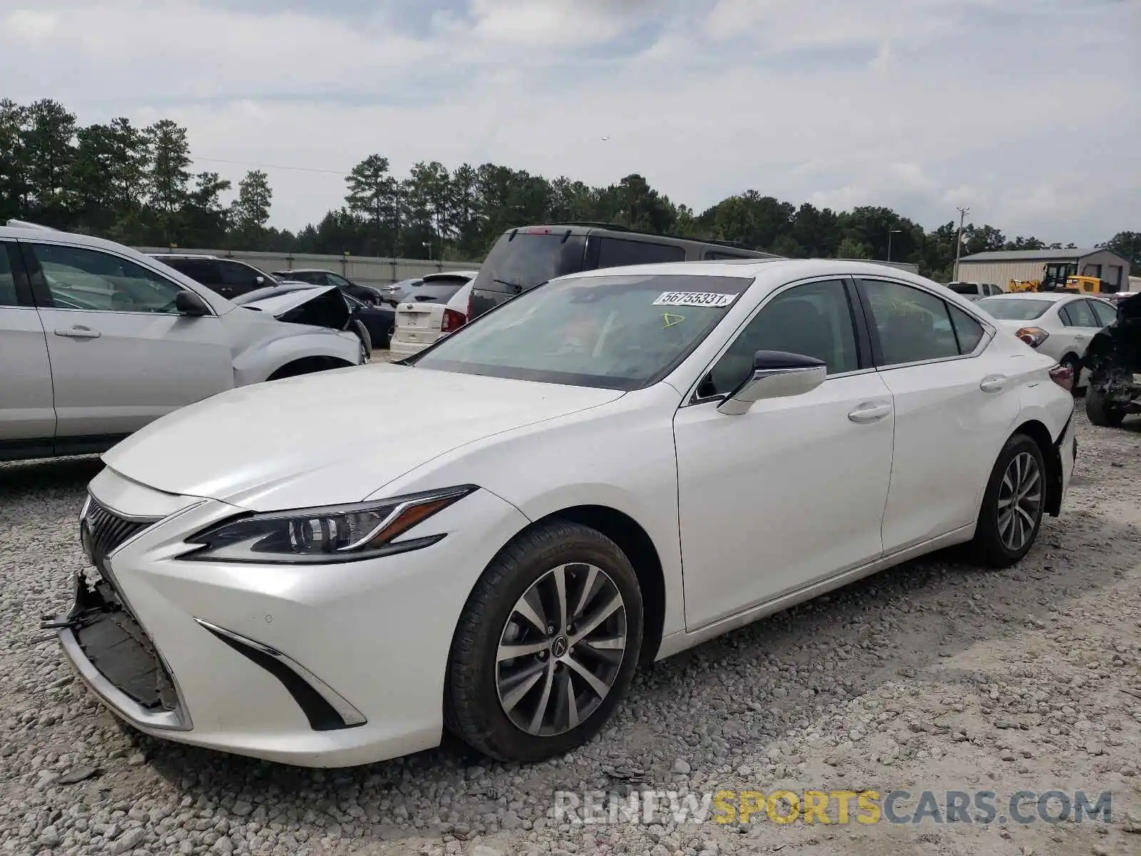 2 Photograph of a damaged car 58ABZ1B17KU036052 LEXUS ES350 2019