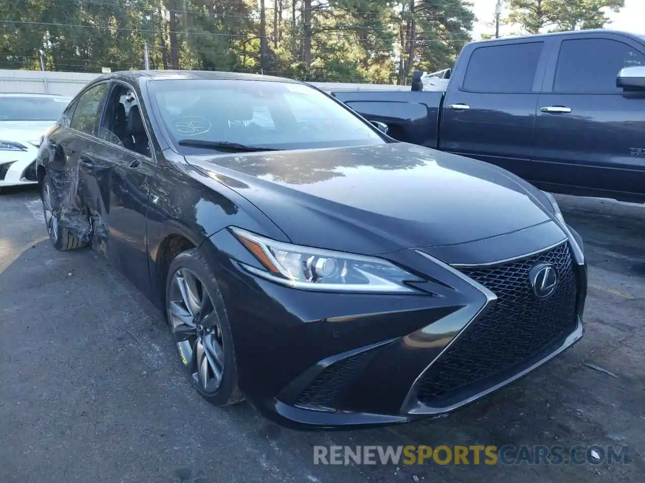 1 Photograph of a damaged car 58ABZ1B17KU042191 LEXUS ES350 2019