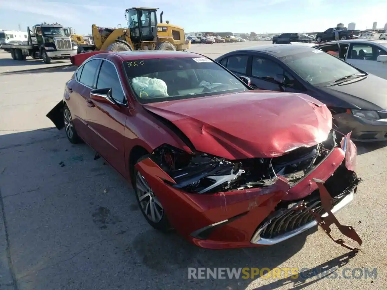 1 Photograph of a damaged car 58ABZ1B17KU043714 LEXUS ES350 2019