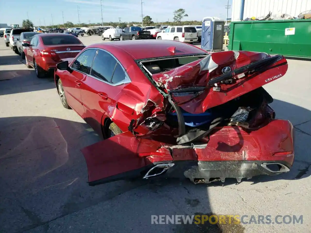 3 Photograph of a damaged car 58ABZ1B17KU043714 LEXUS ES350 2019