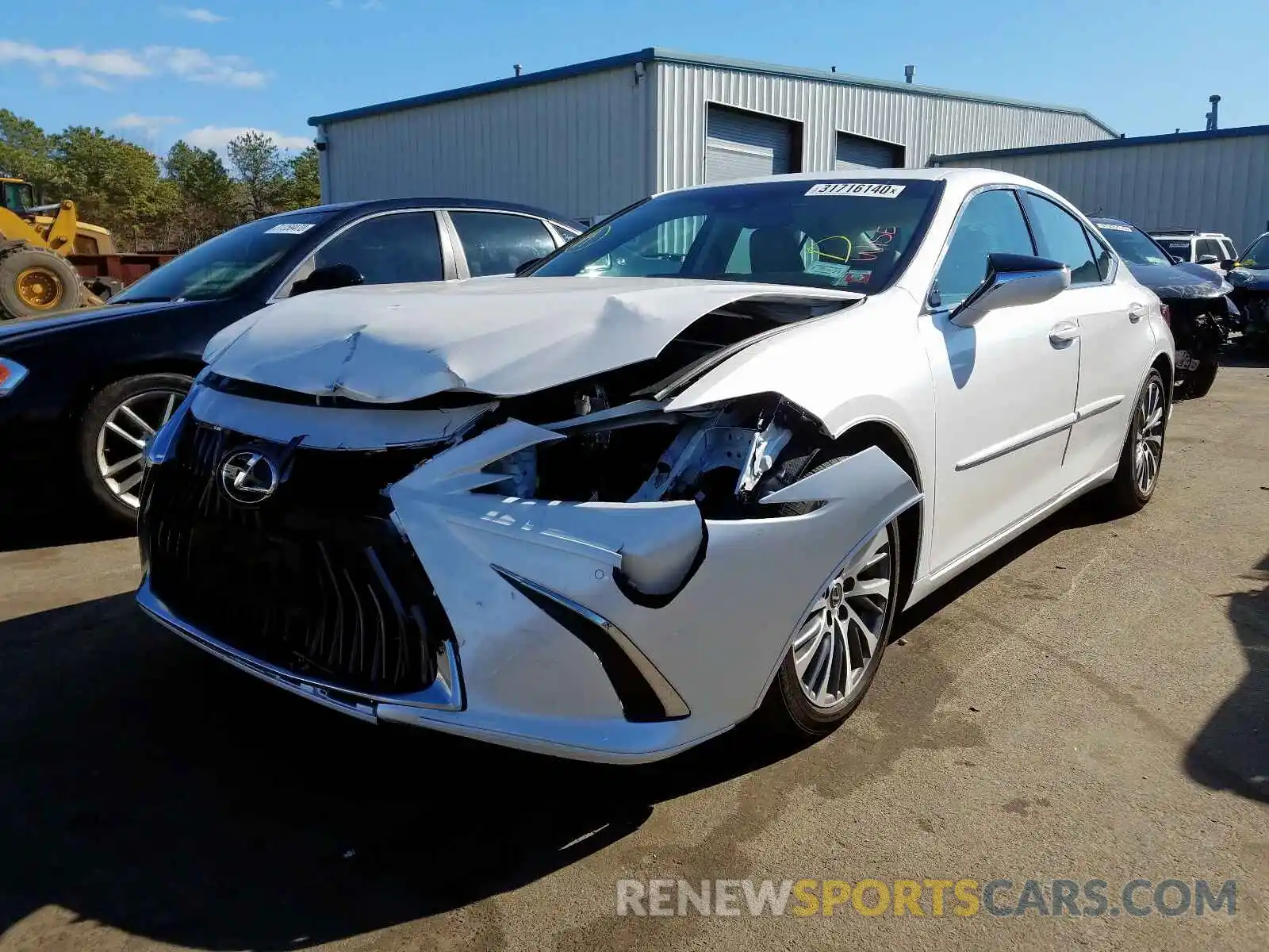 2 Photograph of a damaged car 58ABZ1B17KU048203 LEXUS ES350 2019